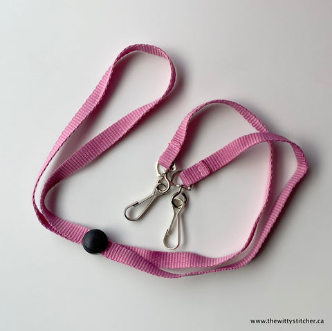 19.5" ADJUSTABLE Face Mask LANYARD - ROSE