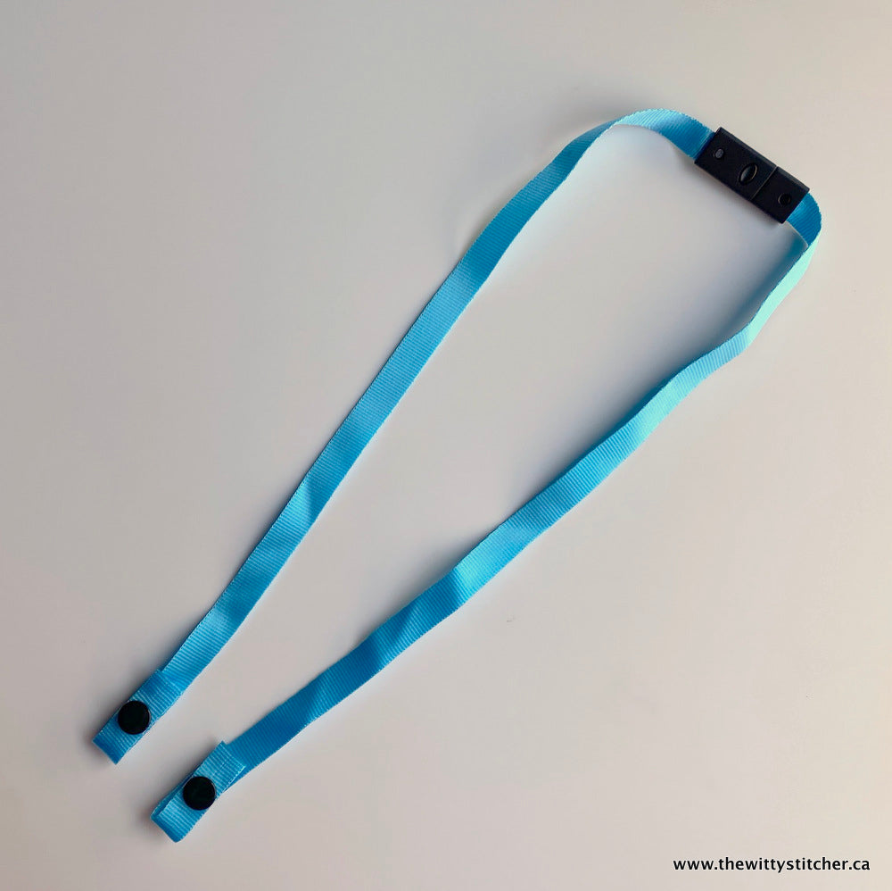 11.5" Face Mask Safety LANYARD - SKY - Only 2 Left!
