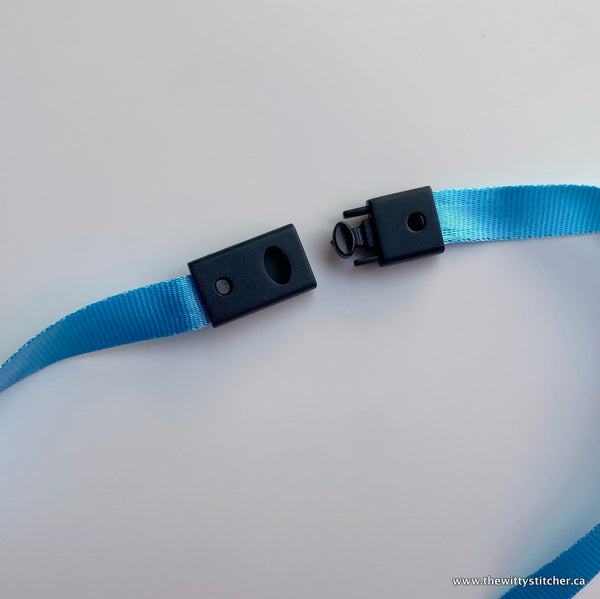 11.5" Face Mask Safety LANYARD - SKY - Only 2 Left!