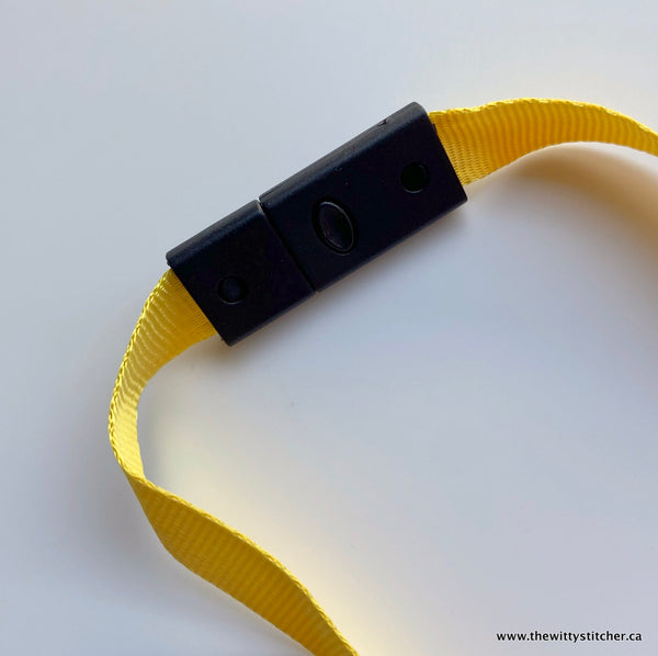 11.5" Face Mask Safety LANYARD - CANARY