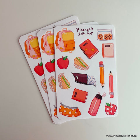 SCHOOL Sticker Sheet - CLASS ACT
