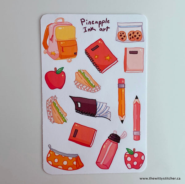 SCHOOL Sticker Sheet - CLASS ACT