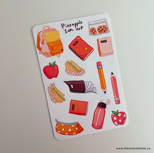 SCHOOL Sticker Sheet - CLASS ACT