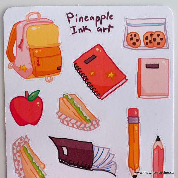 SCHOOL Sticker Sheet - CLASS ACT