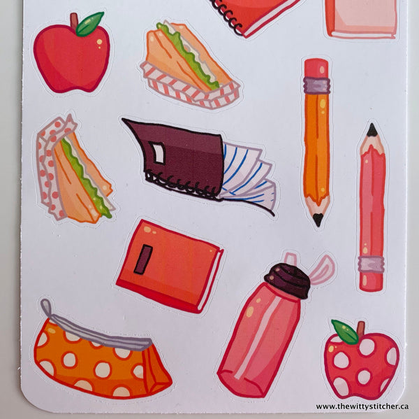 SCHOOL Sticker Sheet - CLASS ACT