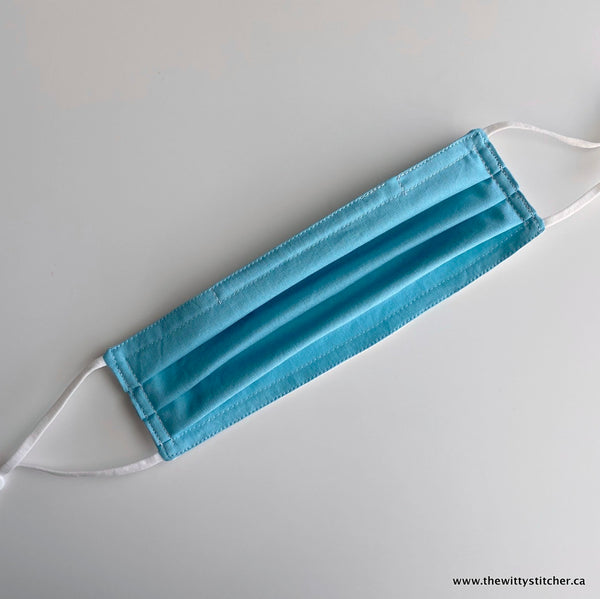 SOLID Cotton Face Mask - WATERFALL