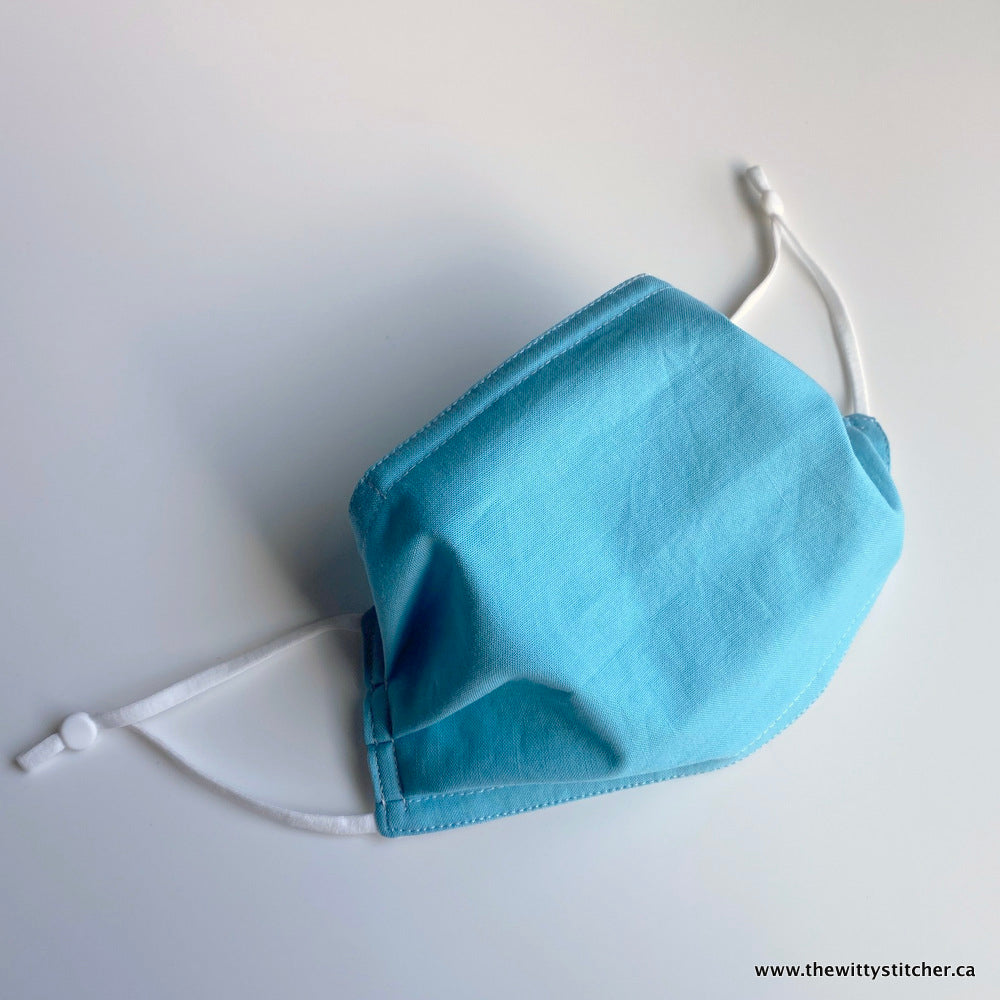 SOLID Cotton Face Mask - WATERFALL