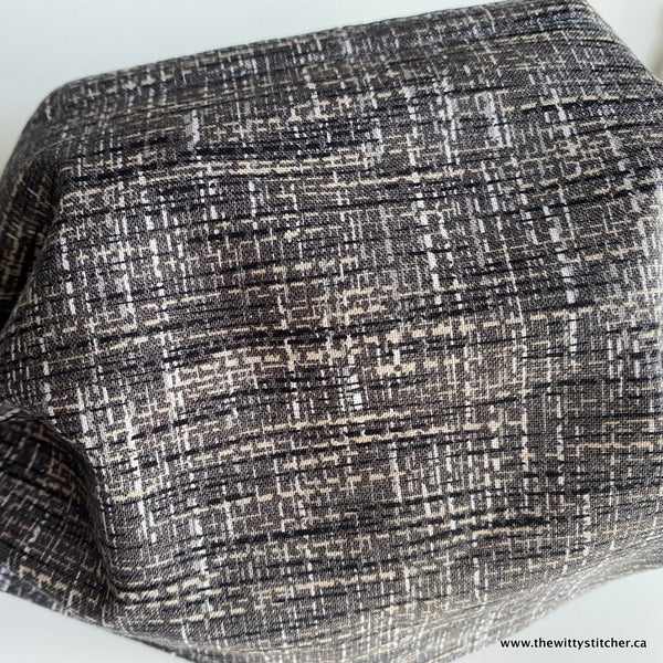 TWEED Cotton Face Mask - DARK GREY