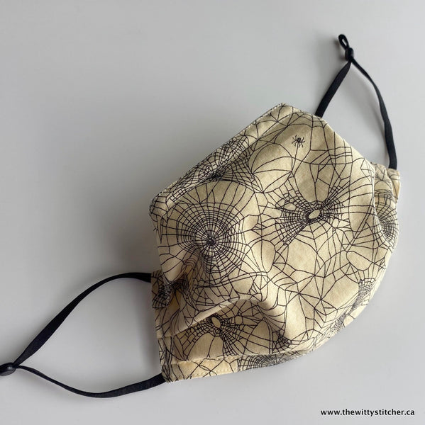 NOVELTY Cotton Face Mask - SPIDERS & COBWEBS