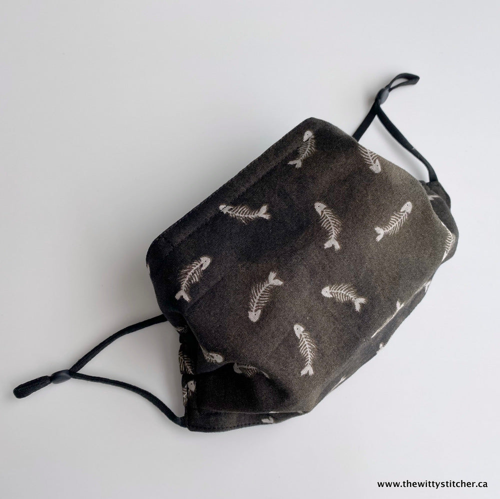 ANIMALS Cloth Face Mask - FISH BONES
