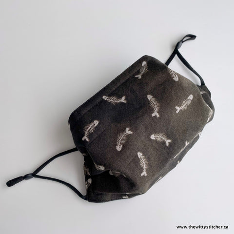 ANIMALS Cloth Face Mask - FISH BONES