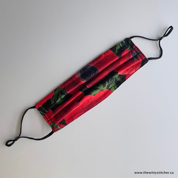 OH CANADA Cotton Face Mask - JUMBO POPPIES