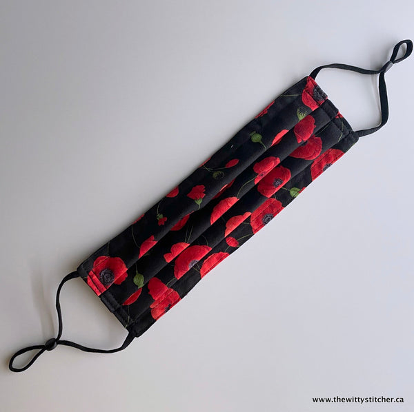 OH CANADA Cotton Face Mask - CLASSIC POPPIES