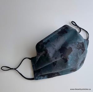 NOVELTY Cotton Face Mask - BLACK CAMO