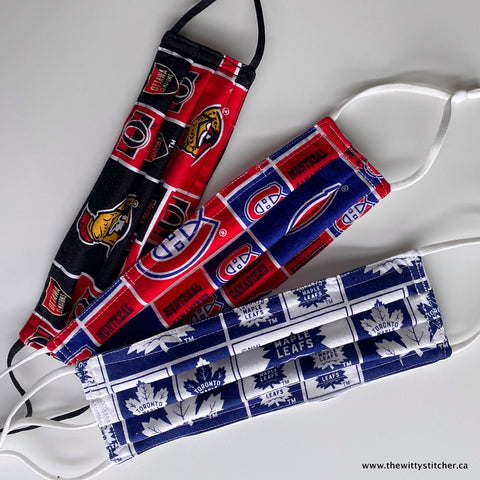 TRI-PACK Cotton Face Masks - HOCKEY