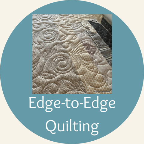 EDGE-TO-EDGE Longarm Quilting Service - 2.5 cents per square inch - DEPOSIT