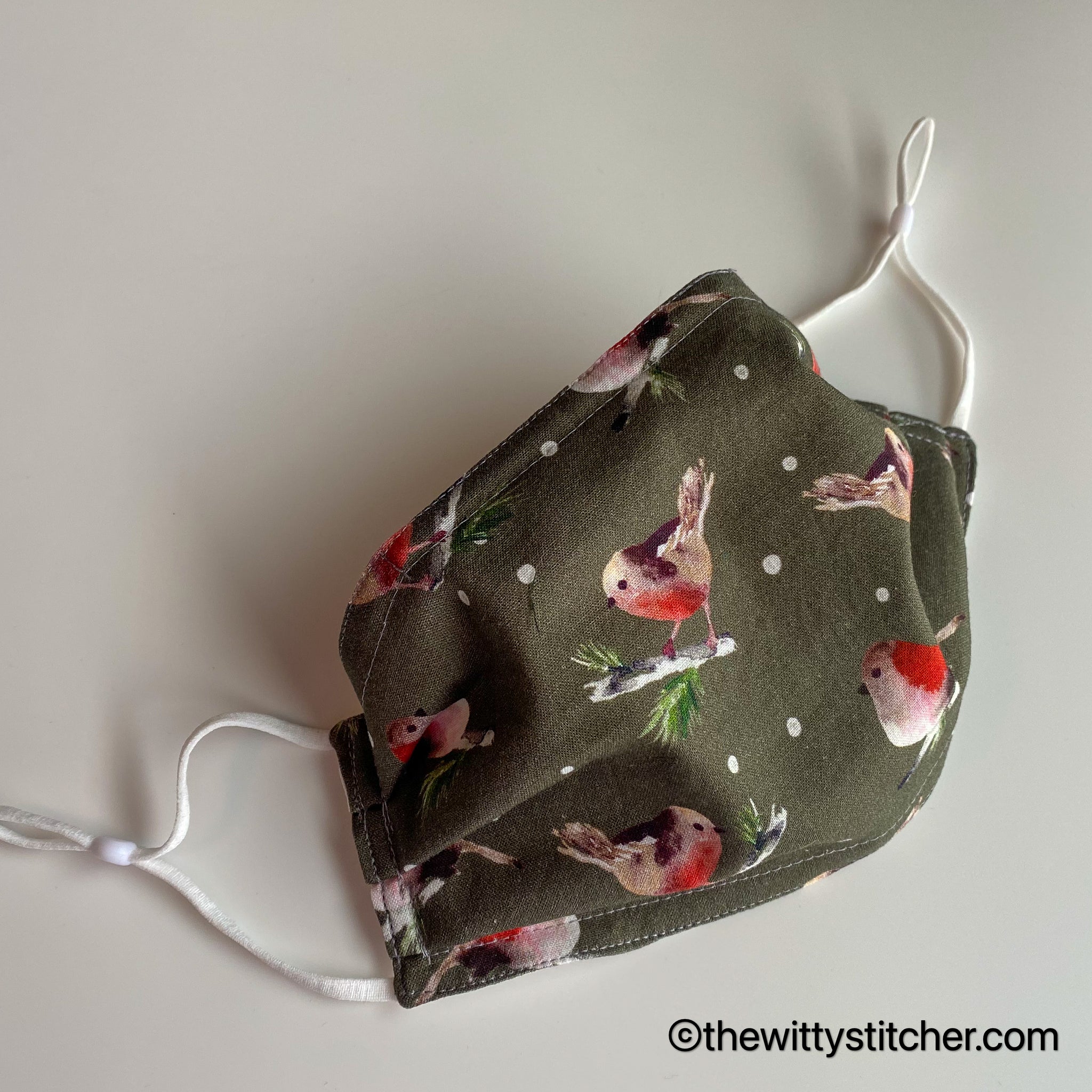 LAST CALL! SEASONS Cotton Face Mask - OLIVE ROBINS - Only 5 Left!