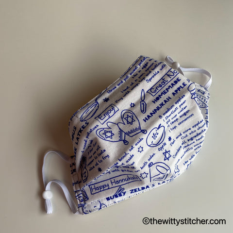 HOLIDAY Cotton Face Mask - HANNUKAH RECIPES