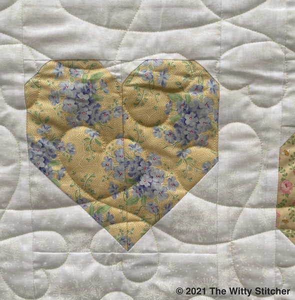 Baby Quilt for Sale - TILDA'S HEARTS - Embroidered Label Included!