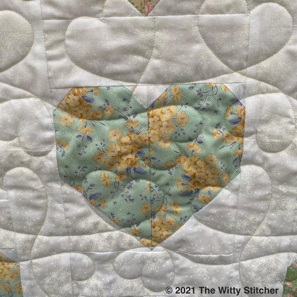 Baby Quilt for Sale - TILDA'S HEARTS - Embroidered Label Included!
