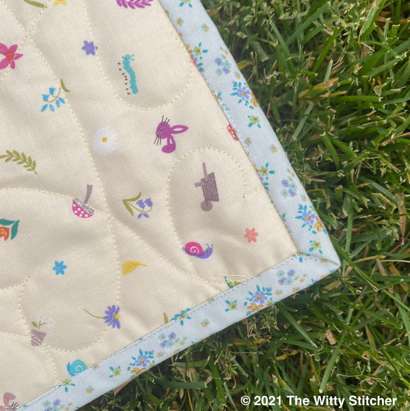 Baby Quilt for Sale - TILDA'S HEARTS - Embroidered Label Included!
