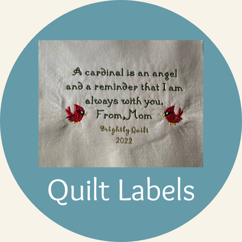Embroidered Quilt Labels