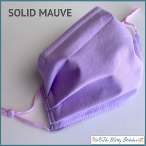 SOLID Cotton Face Mask - MAUVE